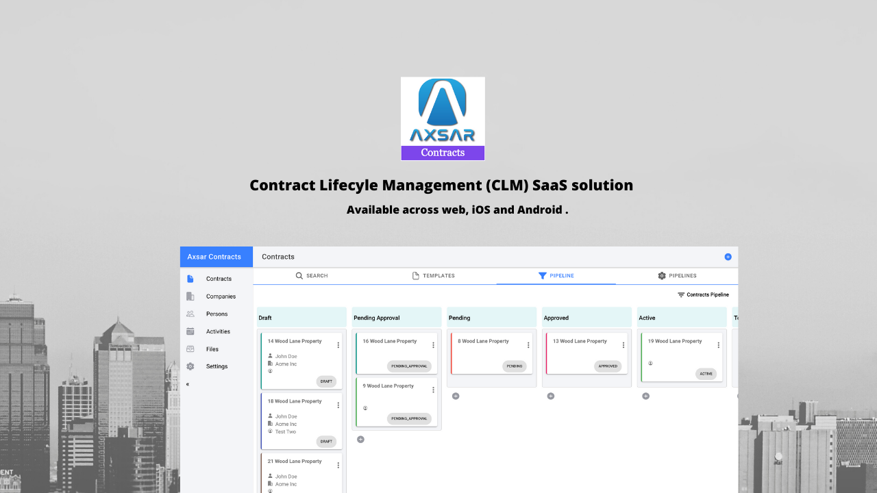 screenshot of Axsar Contracts